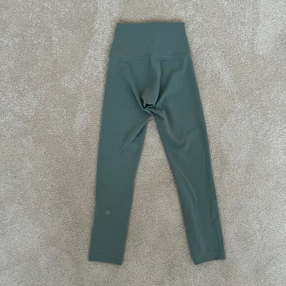 Lululemon Wunder Train Contour Fit High-Rise Crop 23" Misty Glade Size 2 - Picture 6 of 14